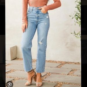 Levi’s Ribcage Straight Ankle jeans